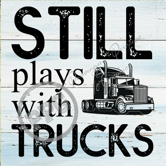 Still Plays With Trucks PNG Download