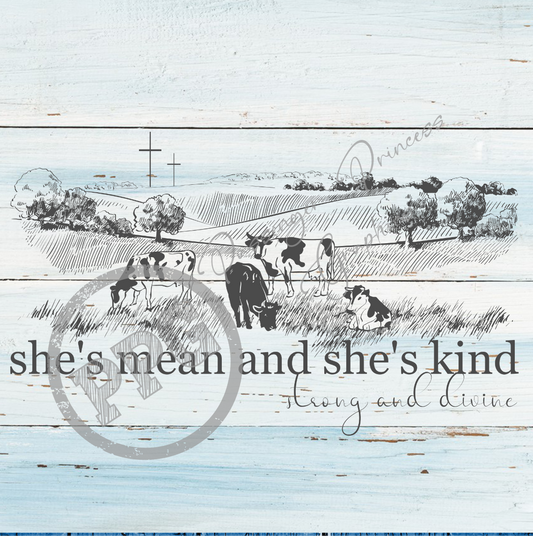 She's Mean And She's Kind PNG Download