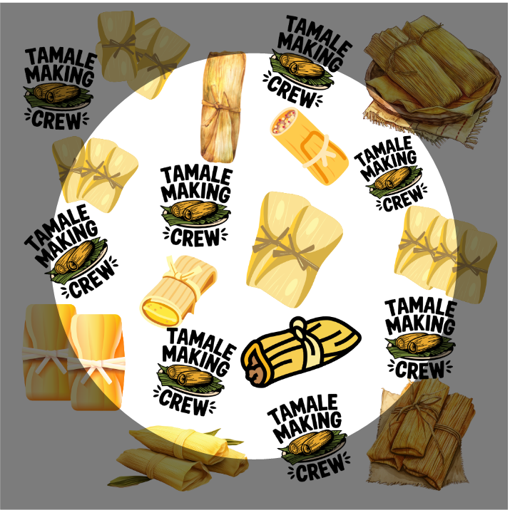 Tamale Making Crew ( 3 Colorways ) Seamless PNG Download