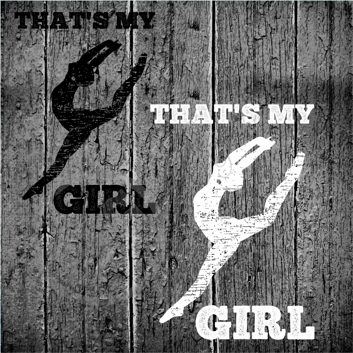 That's My Girl ( Black & White File ) PNG Download