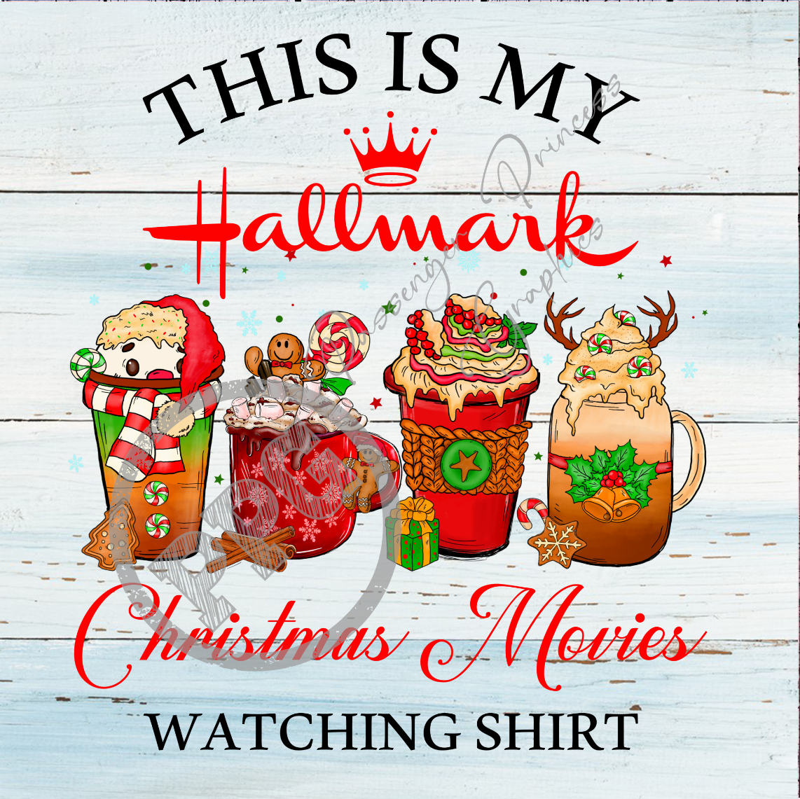 This Is My Hallmark Christmas Movies Watching Shirt PNG Download