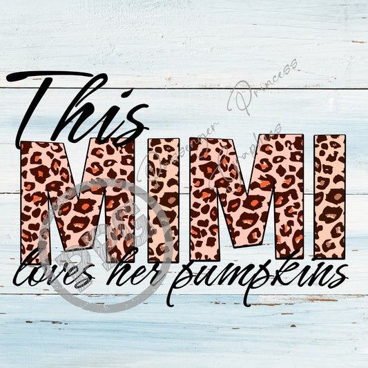 This Mimi Loves Her Pumpkins PNG Download