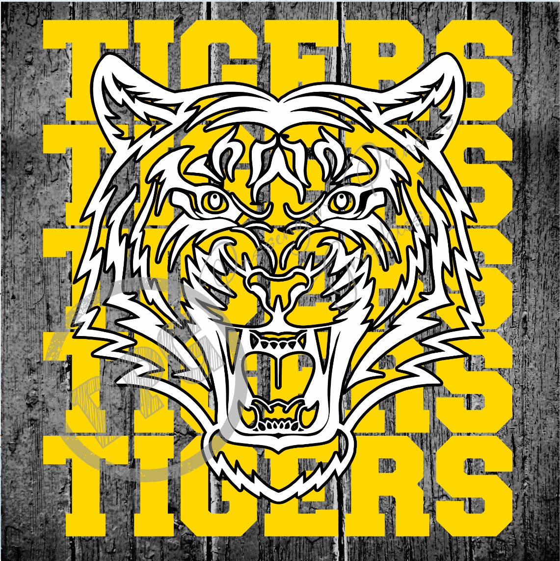 Tigers Stacked PNG Download