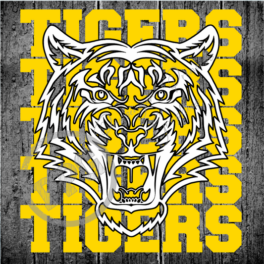 Tigers Stacked PNG Download