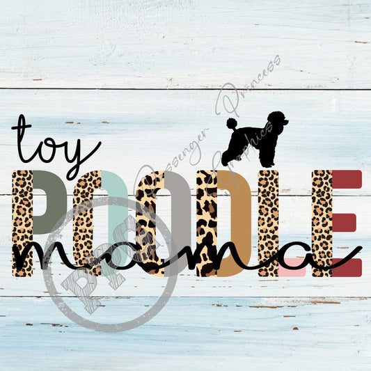 Toy Poodle Mama PNG Download