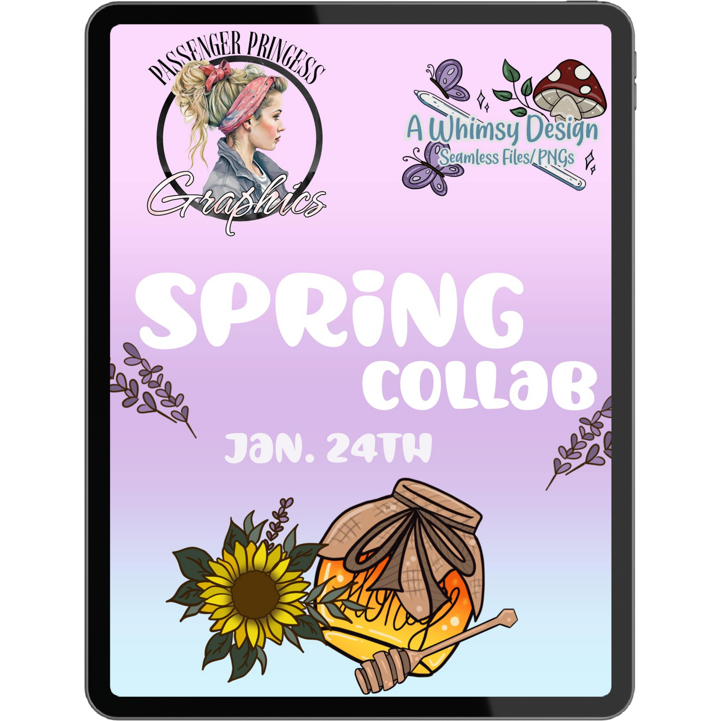 Passenger Princess Graphics & A Whimsy Design Spring Collab