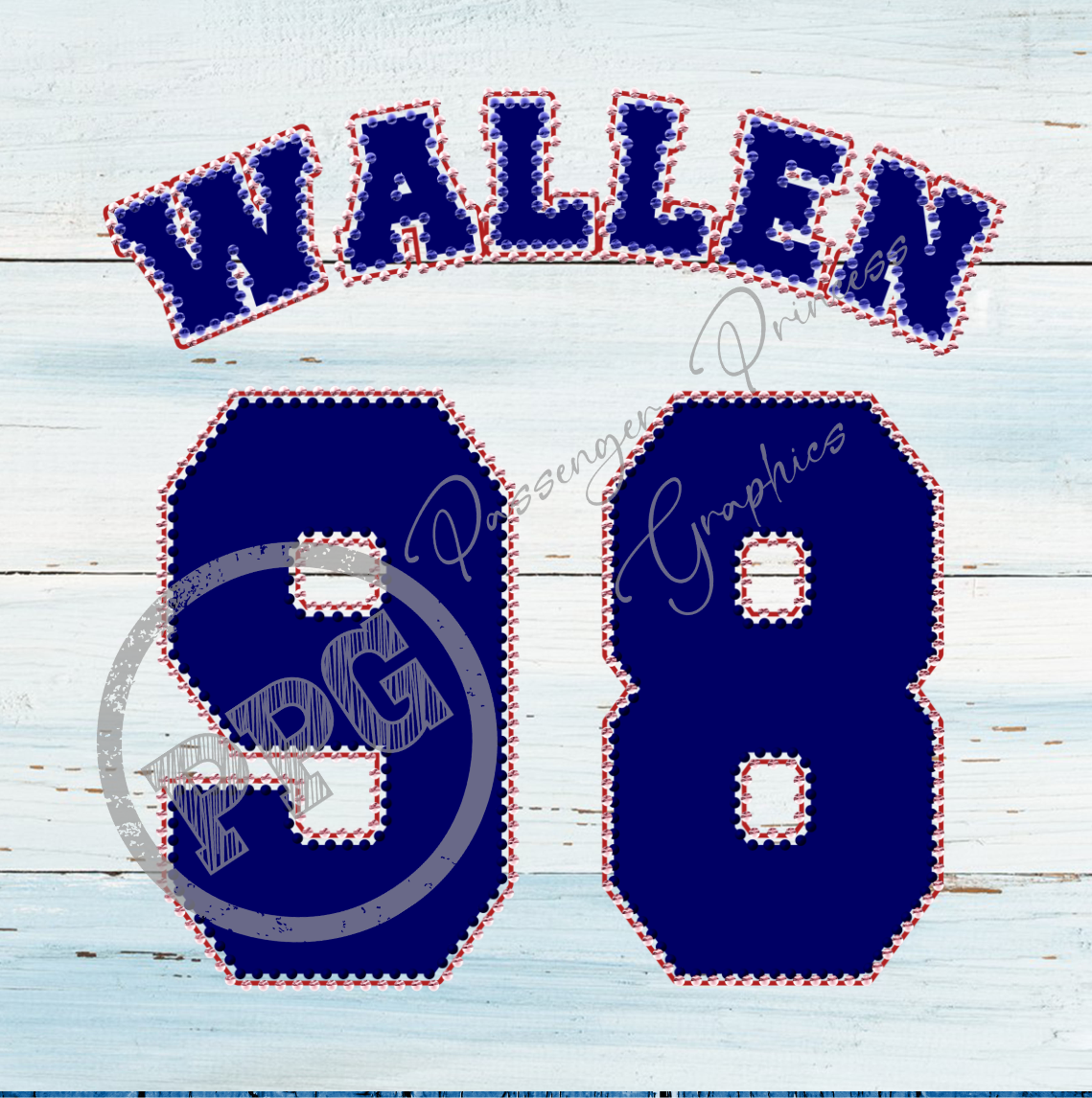 Wallen 98 Rhinestone PNG Download