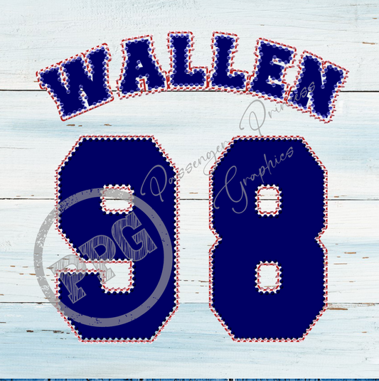 Wallen 98 Rhinestone PNG Download