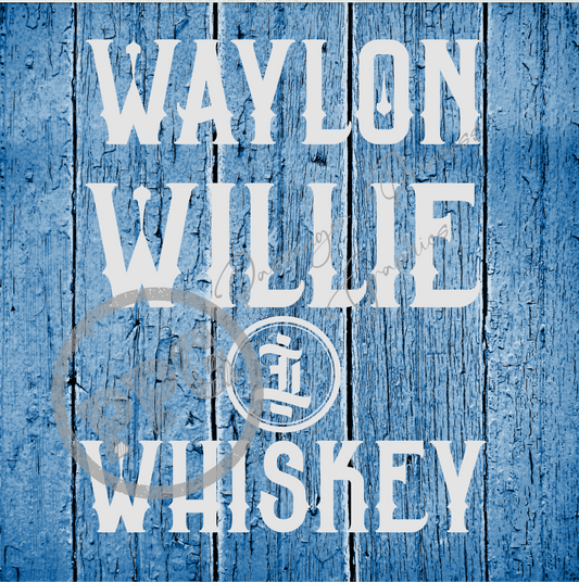 Waylon Willie & Whiskey PNG Download