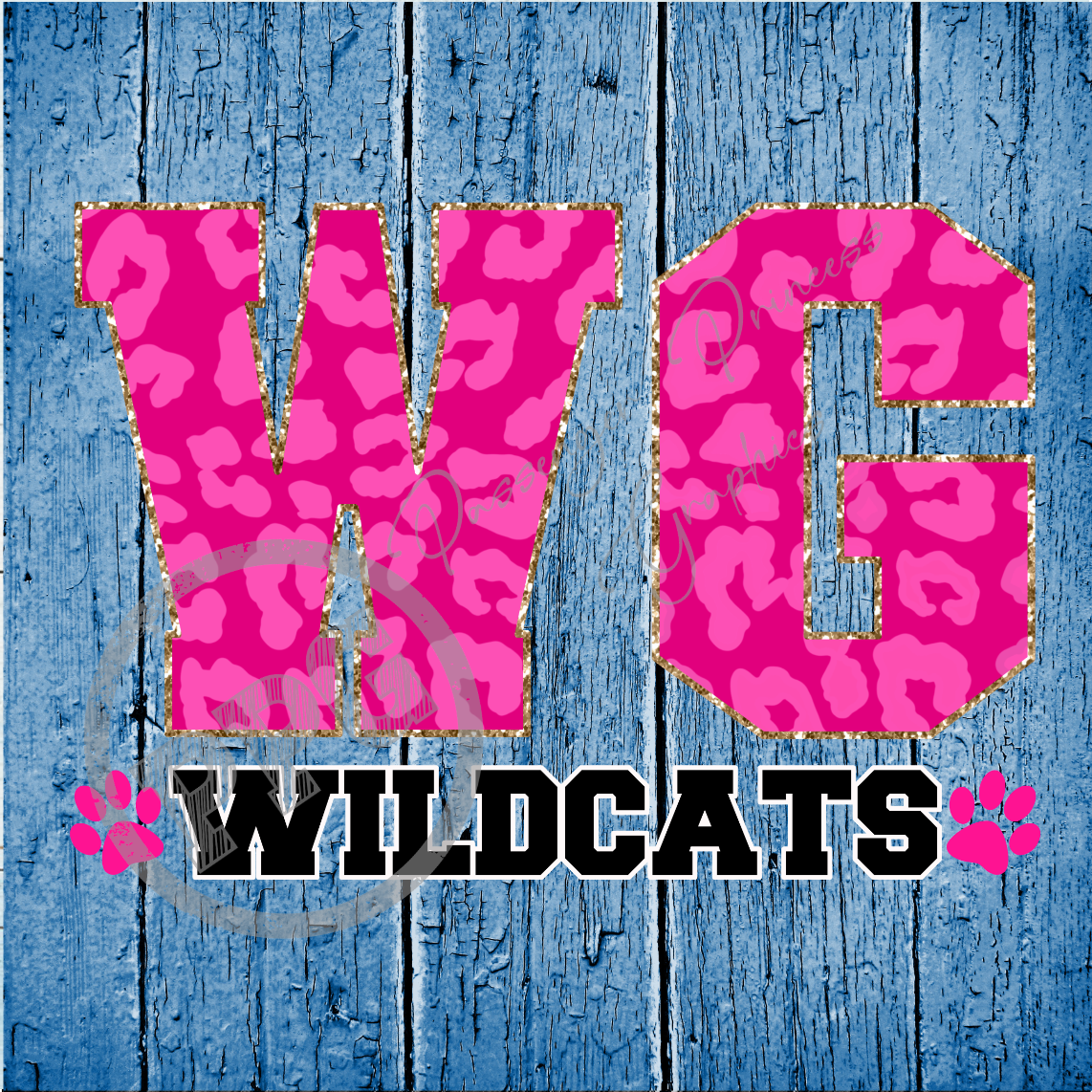 WG Wildcats Pink Leopard PNG Download