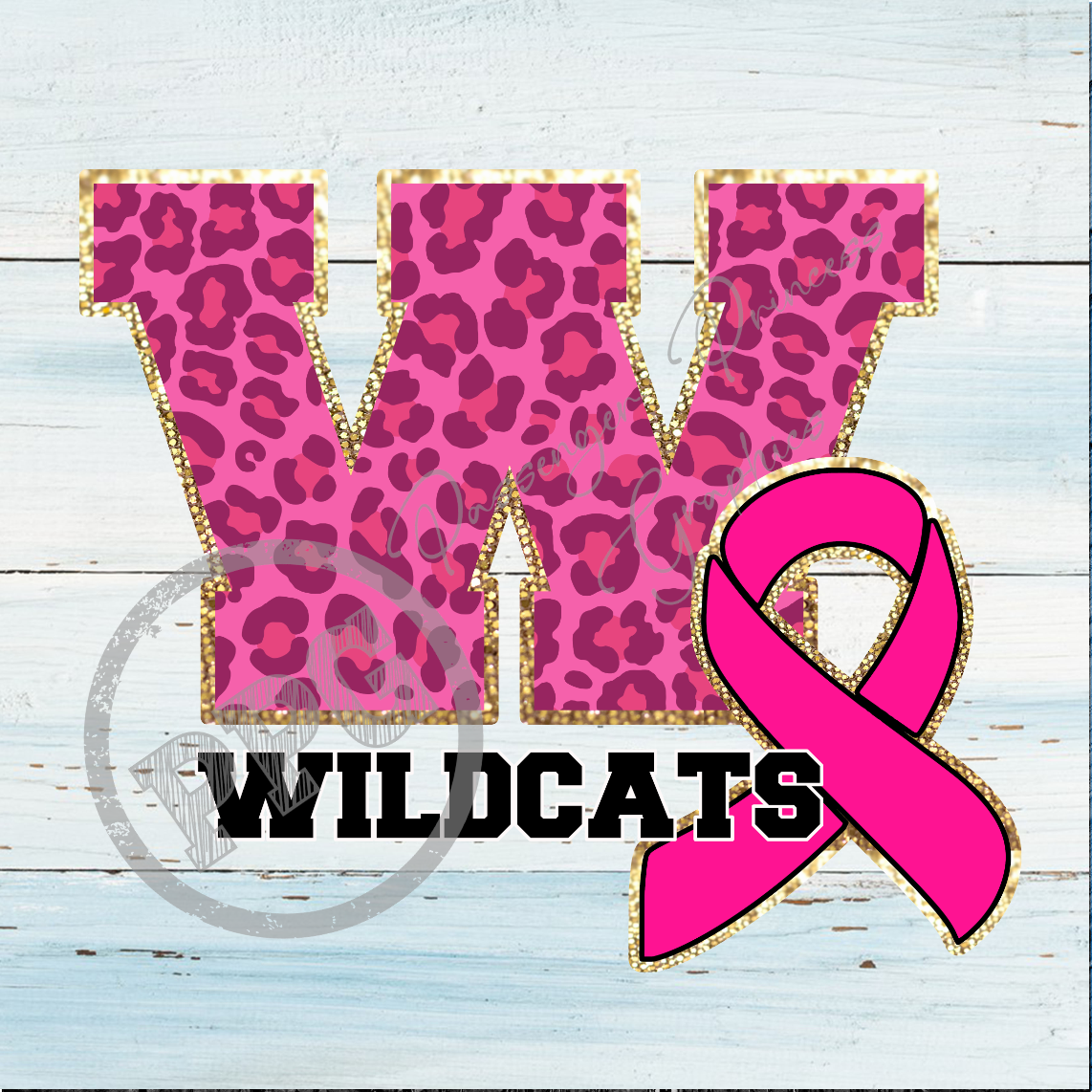 Wildcats Pink Leopard Cancer PNG Download