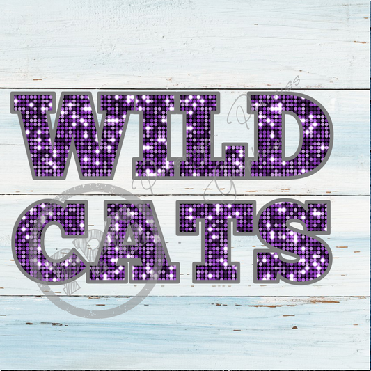 Wildcats Sequin PNG Download