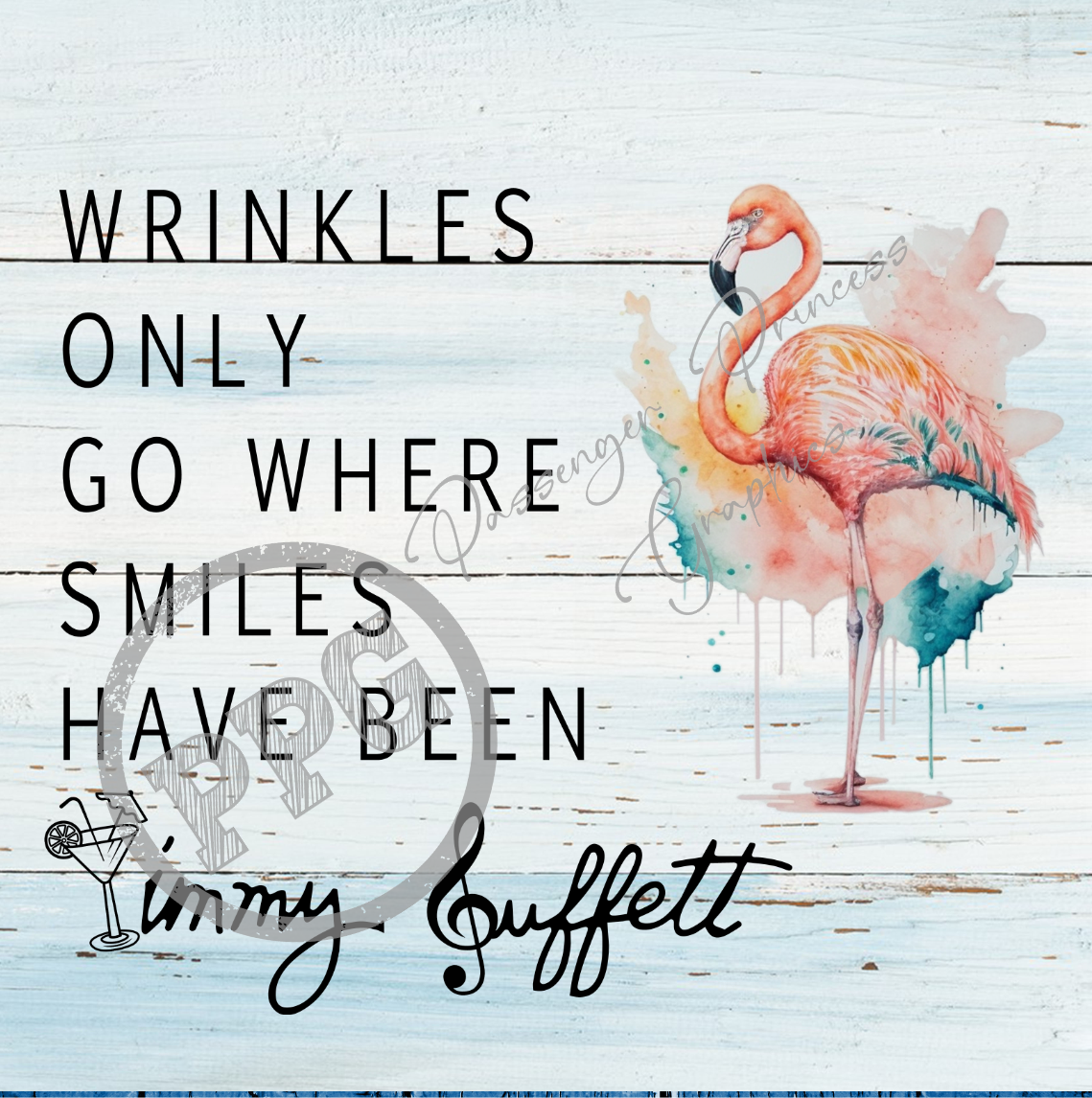 Wrinkles Only Go Where Smiles Have Been - Jimmy Buffett PNG Download